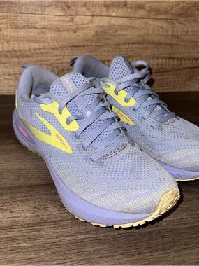 Brooks Revel 6 Running Training Shoes Womens Size 7 Lavender Purple Green/yellow